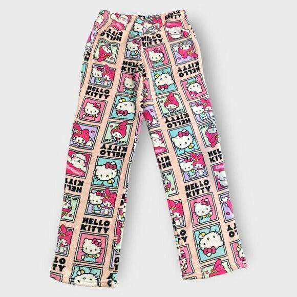 Hello Kitty Sanrio Melody Panels Fuzzy Soft Touch Pajama Pants Womens size XL - Picture 5 of 9